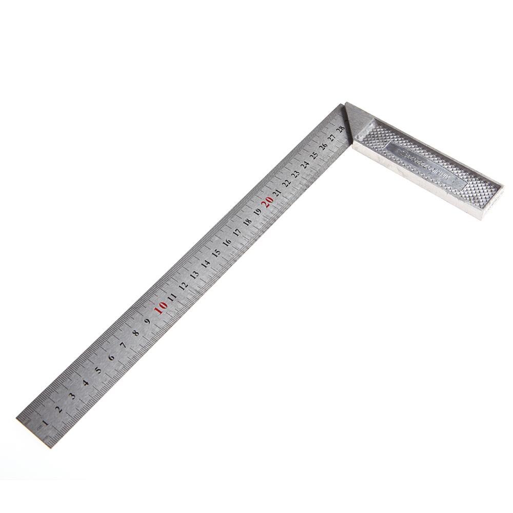 Portable 1Pc 30cm Stainless Steel Right Measuring Angle Square Ruler