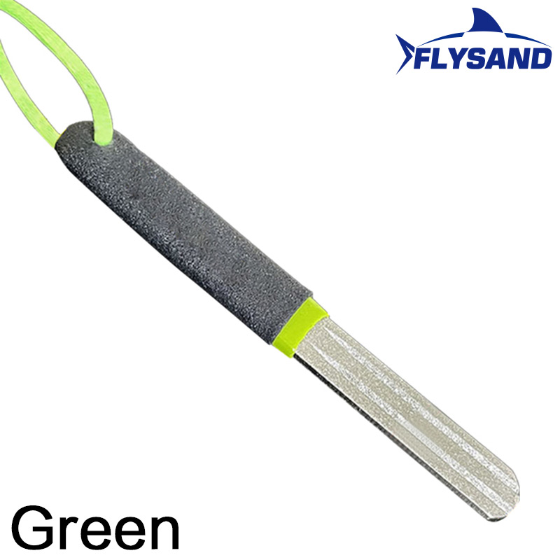 FLYSAND-afilador de anzuelos de pesca portátil con doble ranura para exteriores, herramienta para afilar anzuelos, accesorios de pesca: Negro