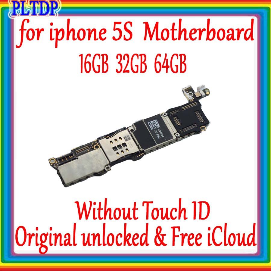 Originele Voor Iphone 5S Moederbord Met Touch Id/Zonder Vingerafdruk, originele Voor Iphone 5 4s Logic Board Assuranc