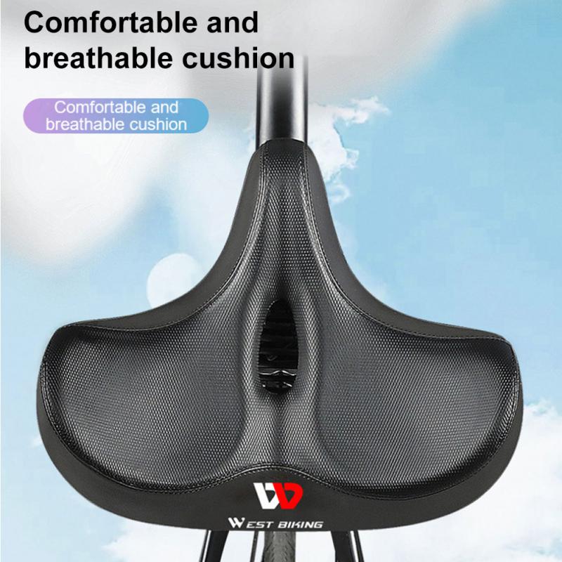 West Biking – selle de vélo ergonomique et confortable, coussin creux épais et large