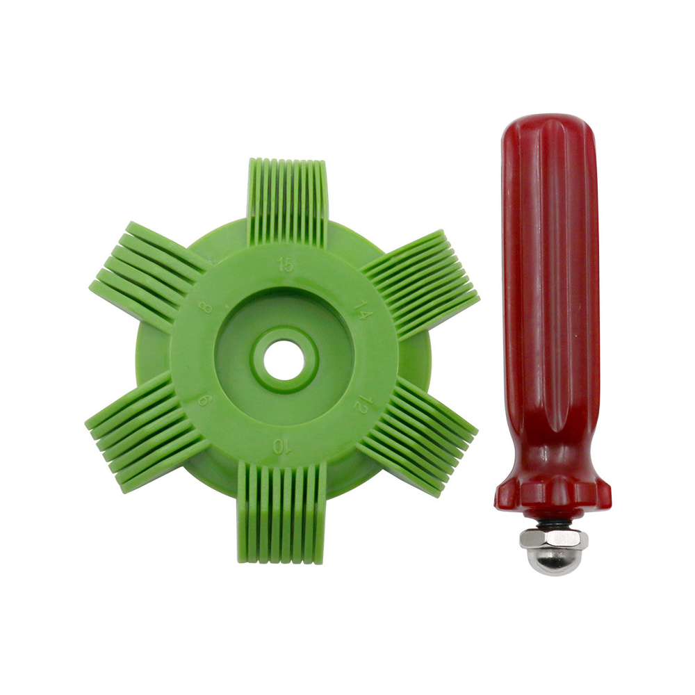 Auto Plastic Een/C Radiator Kam Verdamper Airconditioning Gereedschap Fin Reparatie Kam Auto Condensor Fin Stijltang Koeling: green