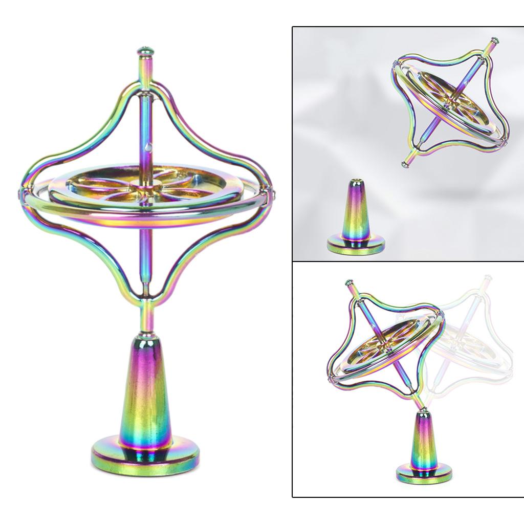 Metal Finger Gyroscope Anti-Gravity Top Balance Toy Dazzling