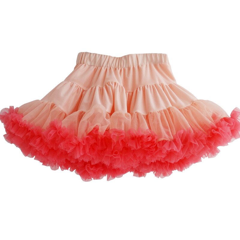 Baljurk Tutu Rok Voor Meisje Solid Gekleurde Regenboog Paars Roze Tule Rok Boven De Knie Mini Gelaagde Ruffle Meisjes 1-9 Y