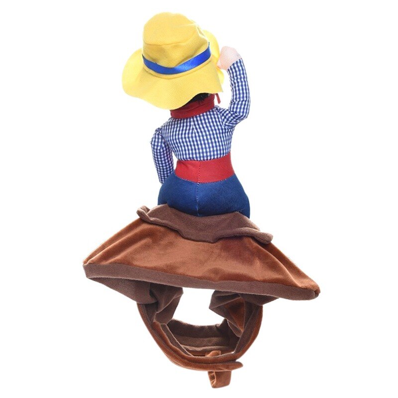 Haustier Lustige Reiten Kleidung Cowboy Reiter Kleidung Für Hund Welpen Chihuahua Teddy Cowboy Ritter Stil Nette Haustier Cosplay Kostüm Neueste
