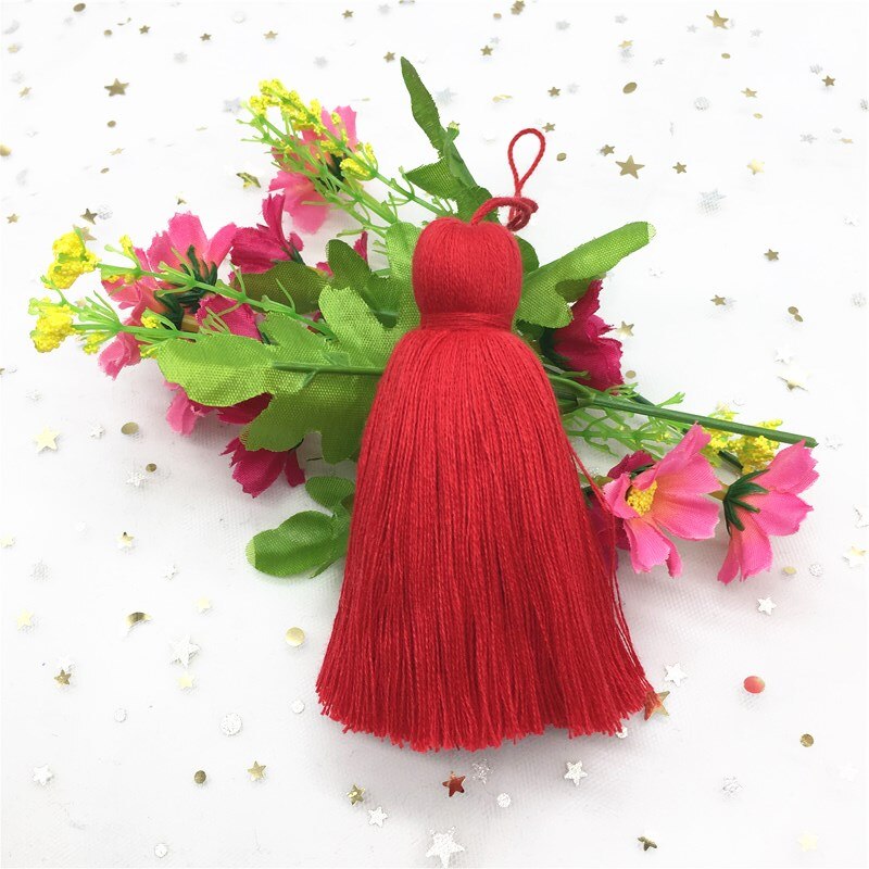 1 st fluffigt kort hängrep tofsar smycken hemtextil gardinkläder hängande hantverk 19cm tofsar diy kläder dekormaterial