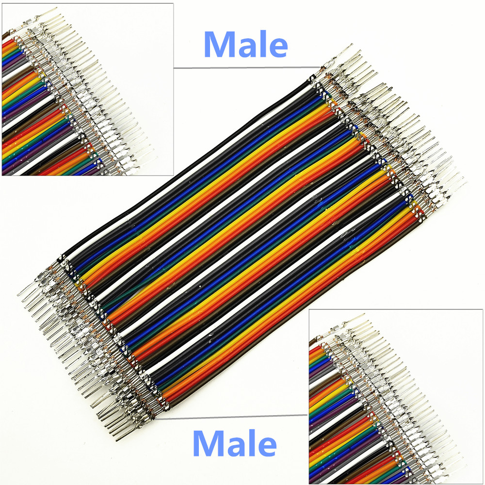 40PIN 20PIN 10PIN Dupont Lijn Male Naar Male Female Naar Vrouwelijke Man-vrouw Geen Shell Jumper Draad Dupont Kabel voor Arduino Diy Kit: Lavendel / Onder 5 Stks / 20 P