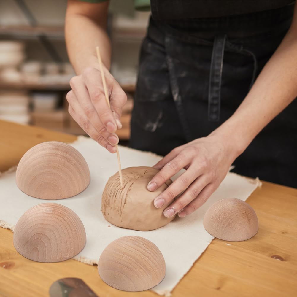 Półokrągłe narzędzia garncarskie, drewniane ceramiczne narzędzie górne Narzędzia robić gliny Narzędzie robić prasowania płytek ceramicznych robić produkcji misek ceramicznych i talerzy