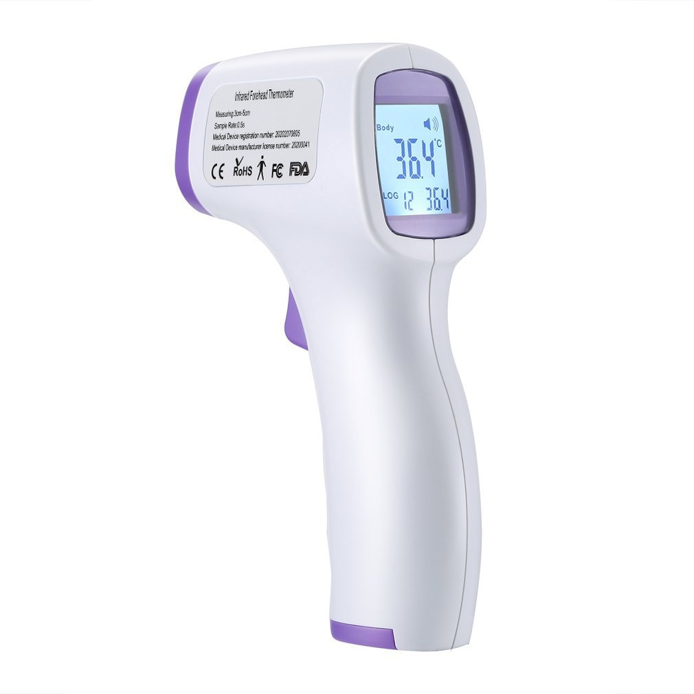 Outad t -01 termometer digital infrarød ir lcd termometer pande og øre berøringsfri feber temperatur til krop og overflade 1