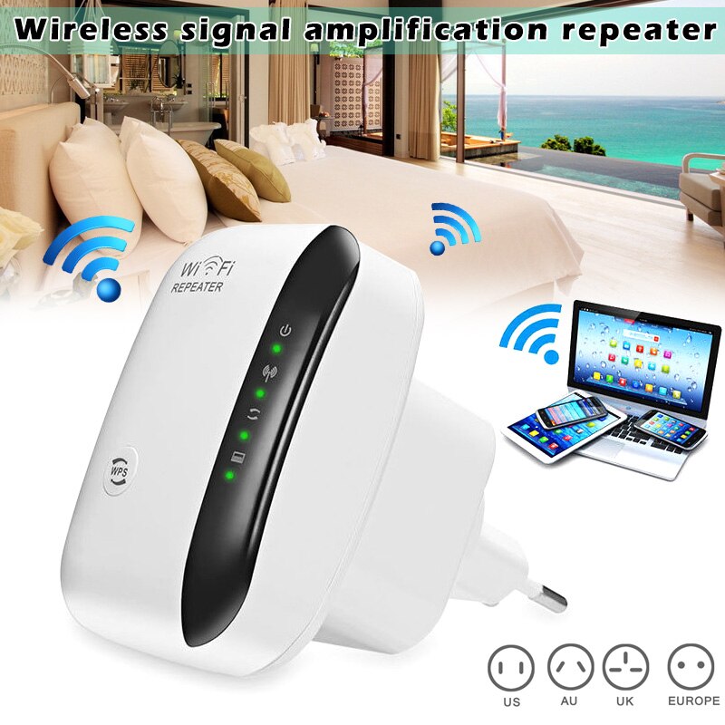 WiFi Range Extender Super Booster 300Mbps Superboost Boost Speed Wireless WiFi Repeater QJY99