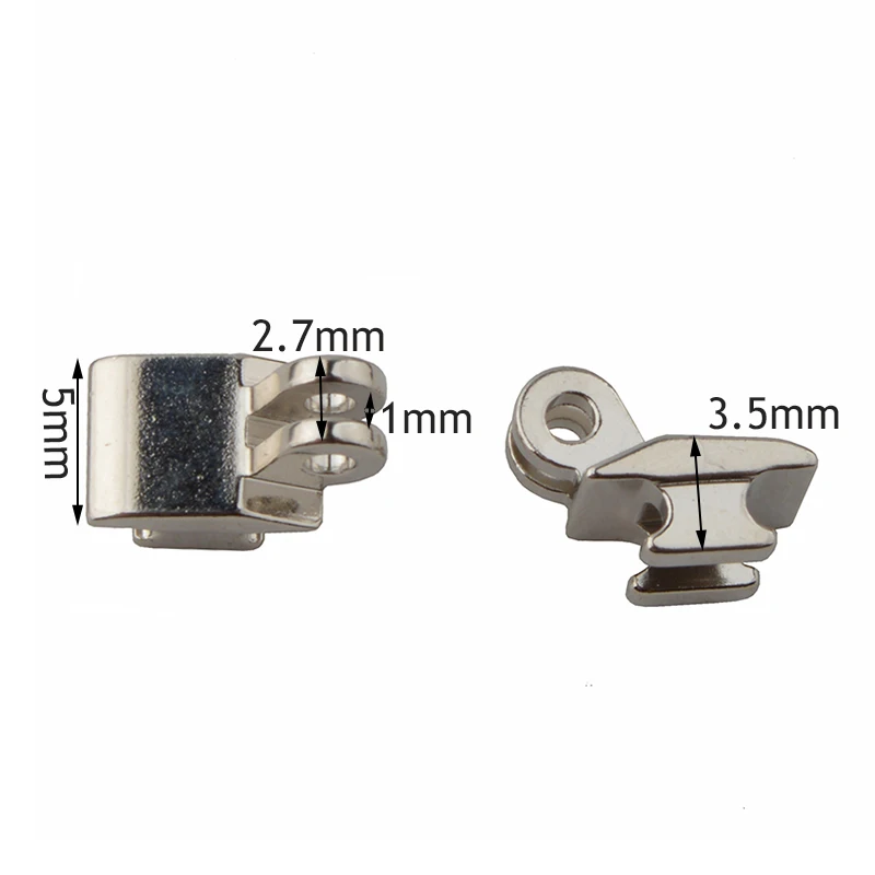 20pcs(10pairs) Eyeglasses Hinge repair Replacement Glasses Single Double Tooth Hinge Repair Accessory: Ivory