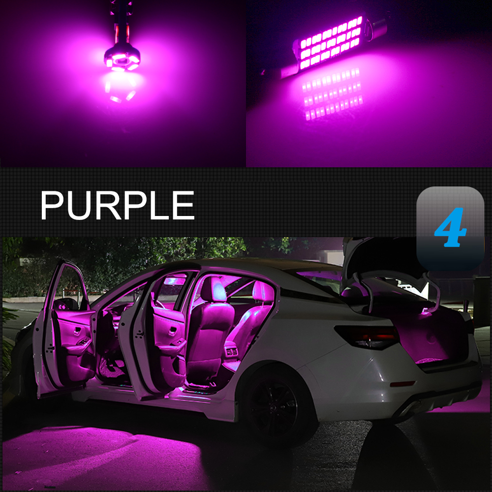 Car Interior LED Light Kit Canbus For Seat Ibiza 6P 6J 6L 6F MK5 MK4 1993 Accessories Map Dome Trunk Glove Box Indoor Lamp: Crystal Blue / 5000K