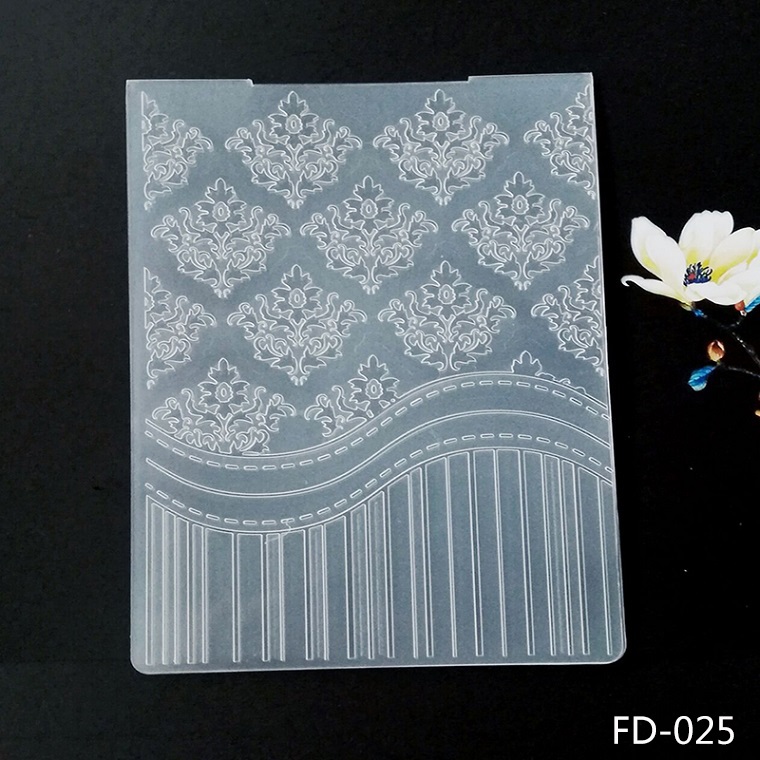Azsg blomster mælkebøtte prægningsmappe gør-det-selv papir skærematricer til scrapbog plastikplade: Fd -025