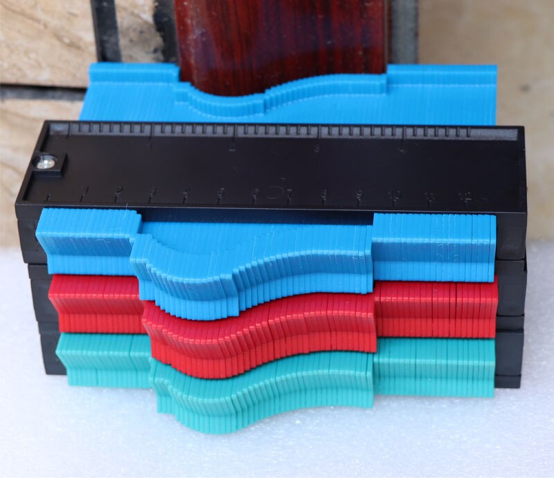 5 "10" Contour Duplicatie Gauge Carpenter Tool Meten Radiant Heerser Contour Meter Markering Tegel Bezuinigingen Betegelen Laminaat Gereedschap