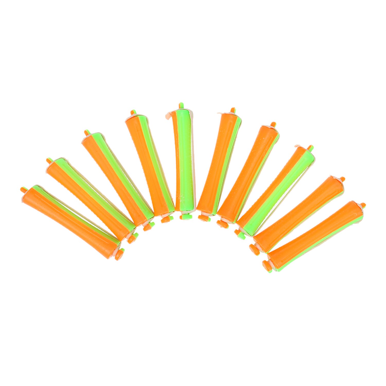 Varillas de permanente con bandas de varilla para permanente, varillas rizadas en frío, surtido de tamaños, rizador permanente, herramientas de salón de belleza de estilismo de cabello DIY, 10 Uds.