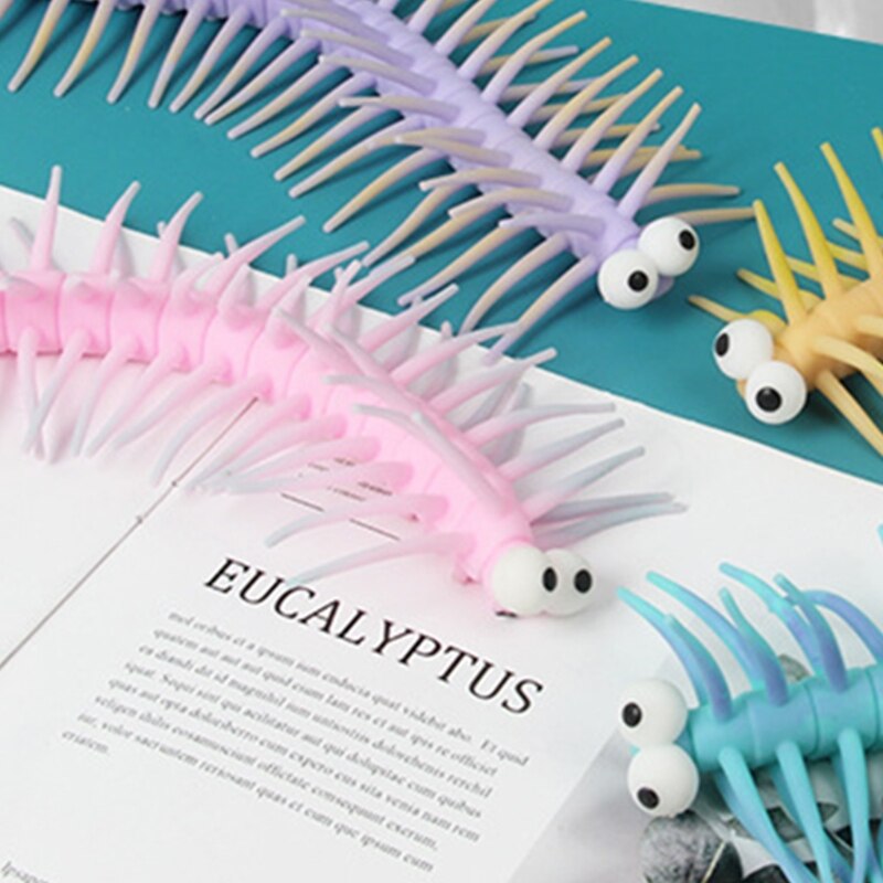 26cm dekompressionsspielzeuge, parodierte tausendfüßler, sensorisches fidget-spielzeug, dehnungs-neuheit, gag für autismus-therapie, stressabbau, party