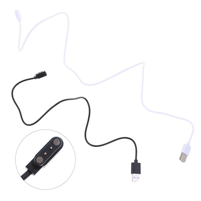 Cable de carga magnético Universal para reloj inteligente, pulseras con espaciado de 2 pines y 4mm