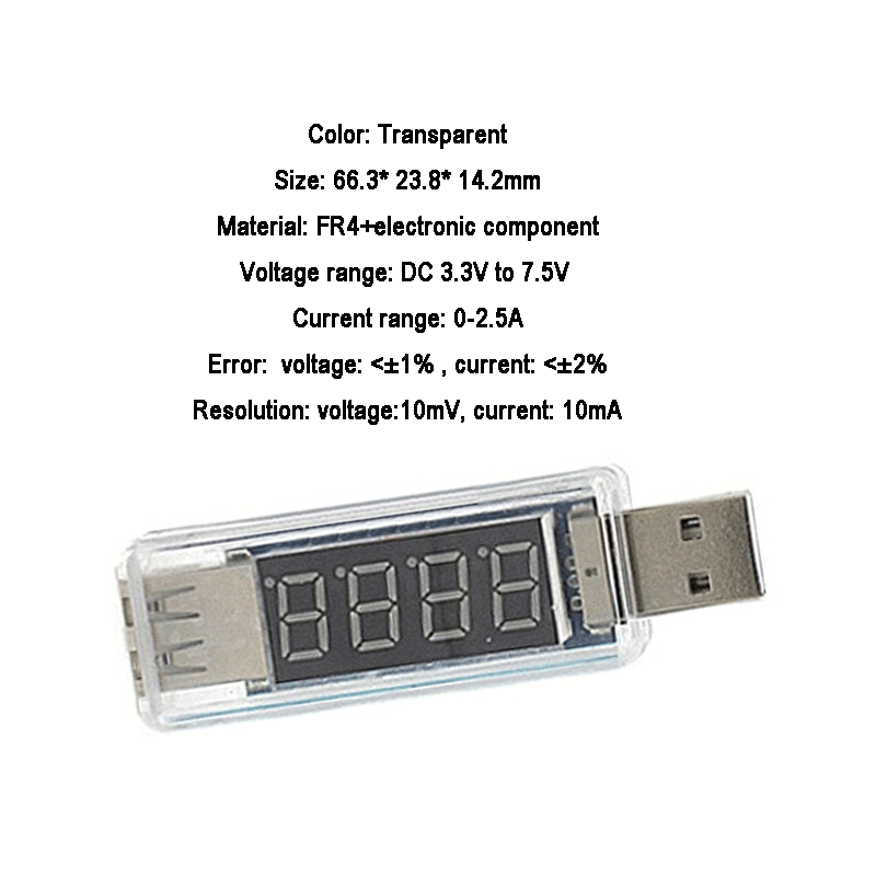 Detektor USB Volt Strom Spannung Arzt Ladegerät Kapazität Tester Meter Voltmeter Amperemeter Power Bank Stecker LCD: 10
