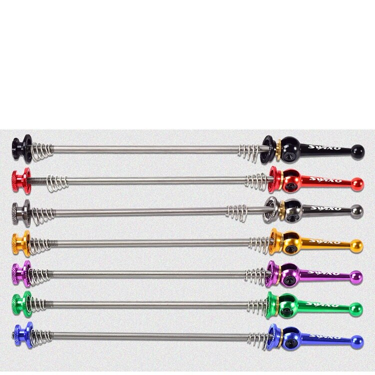 1 pair of mountain bike wheels, road wheels, quick release titanium alloy quick release lever