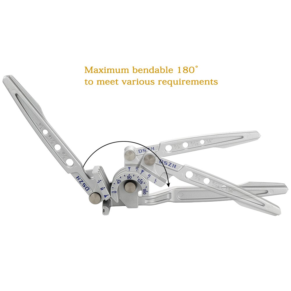 Tube Bender 3In1 Pipe Bender Tube Bending Machine 180 Degree Metric Tubing Bender Pipe Bending Machine Hand Tool 6mm 8mm 10mm