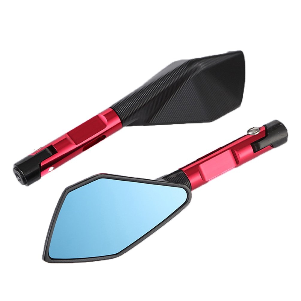 1 paire 22 cm longueur moto modifié aluminium rétroviseur rétroviseur rétroviseur inversé rue voiture rétroviseur