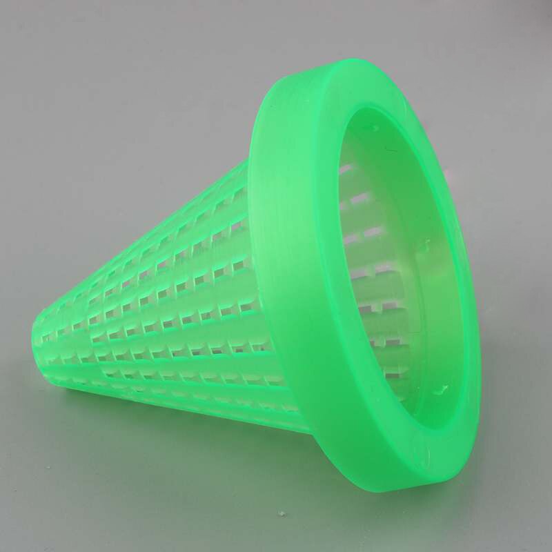 1pc akvarium akvarium plast vatten loppor tratt kon kopp matningsring nematod kopp blod bugg kopp trattmatare med sugkoppar: Ljusgrön