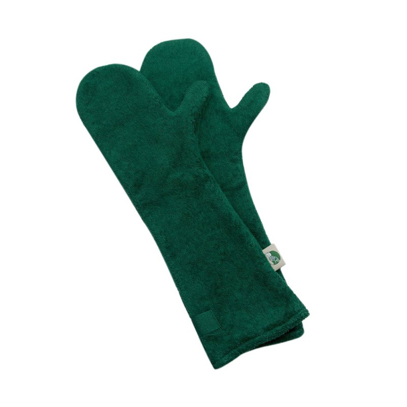 Pet Drying Gloves Bathing Bathrobe Towel Cleaning Glove Super Absorbent Pet Drying Mitts Microfiber for Massaging Dog Cat Horses: green