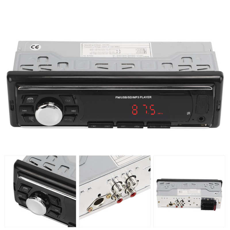 Car Bluetooth MP3 Stereo Universal USB AUX FM Radio Cars Stereos Receiver with LED AUX Bluetooth Car Stereo