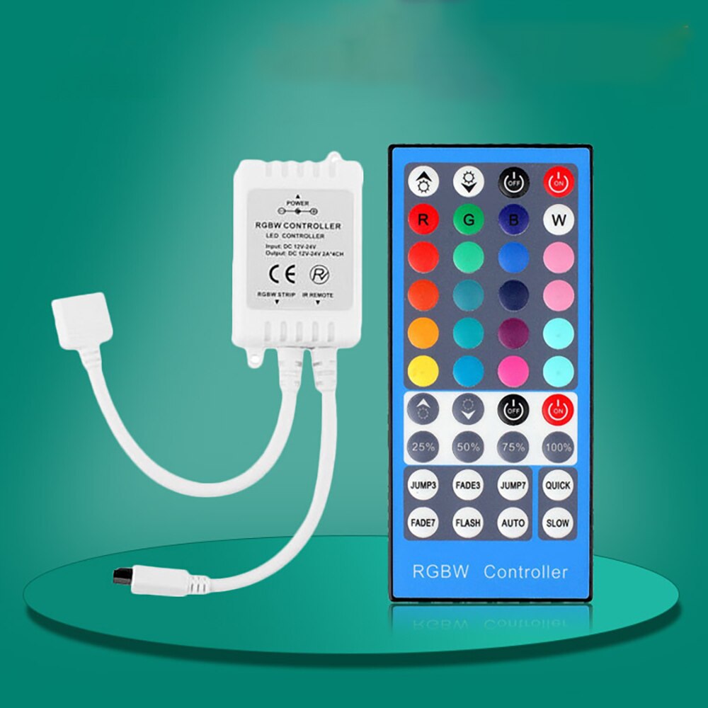 Led Controller 40 Toetsen LED IR RGBW Controler LED Verlichting Controller IR Remote Dimmer DC 12V 24V 20 kleuren