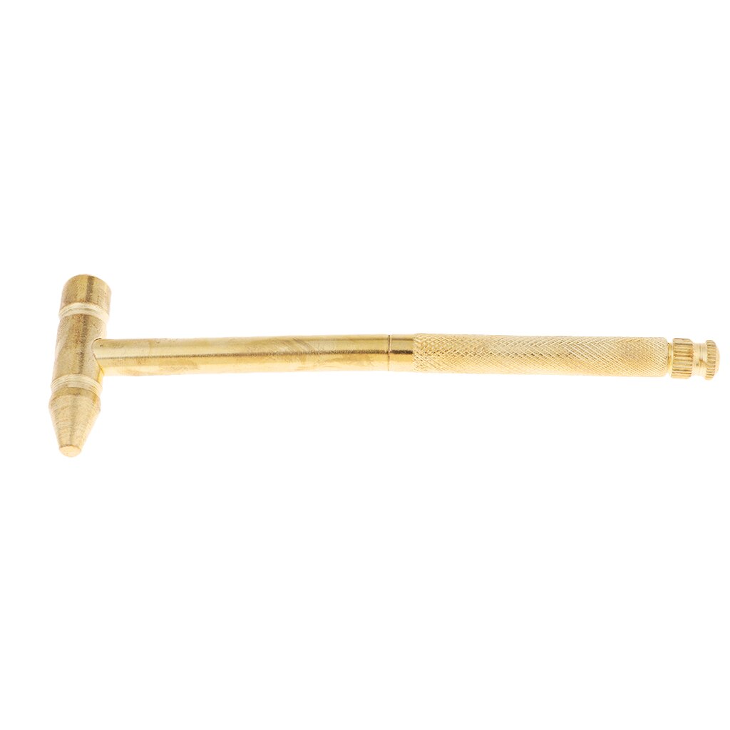 Small Full Metal Brass Hammer Portable Multi Tool - 3Pcs Screwdriver Inside