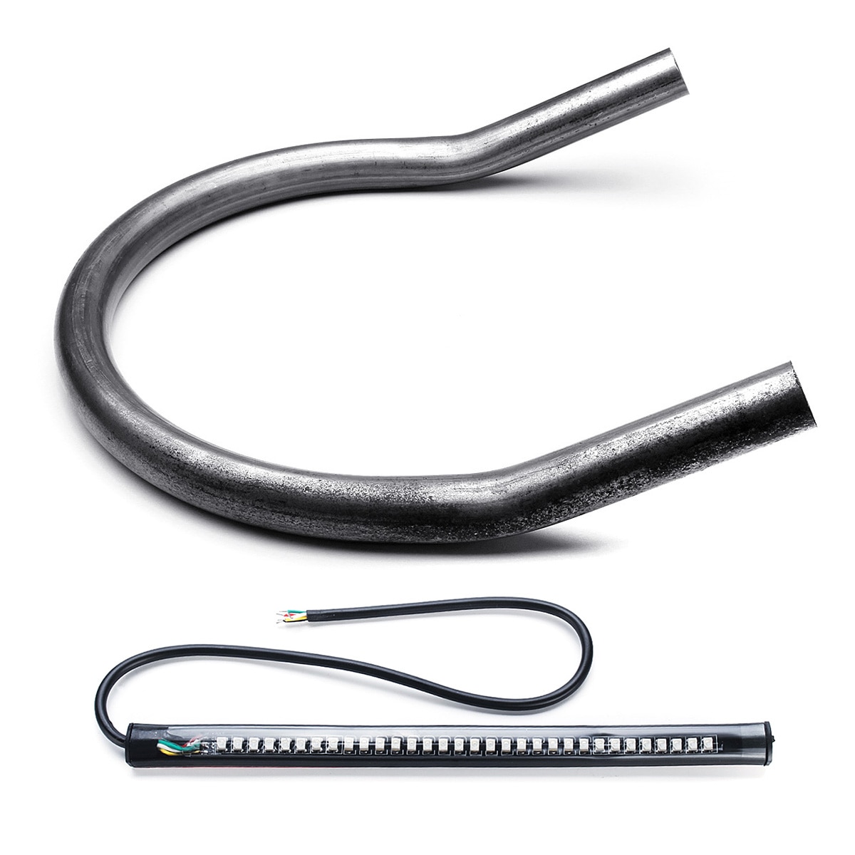 175/210/230MM Motorcycle Rear Seat Frame Hoop Loop LED Stop Richtingaanwijzer Remlicht voor Cafe racer/Honda/Kawasaki/Suzuki/Yamaha