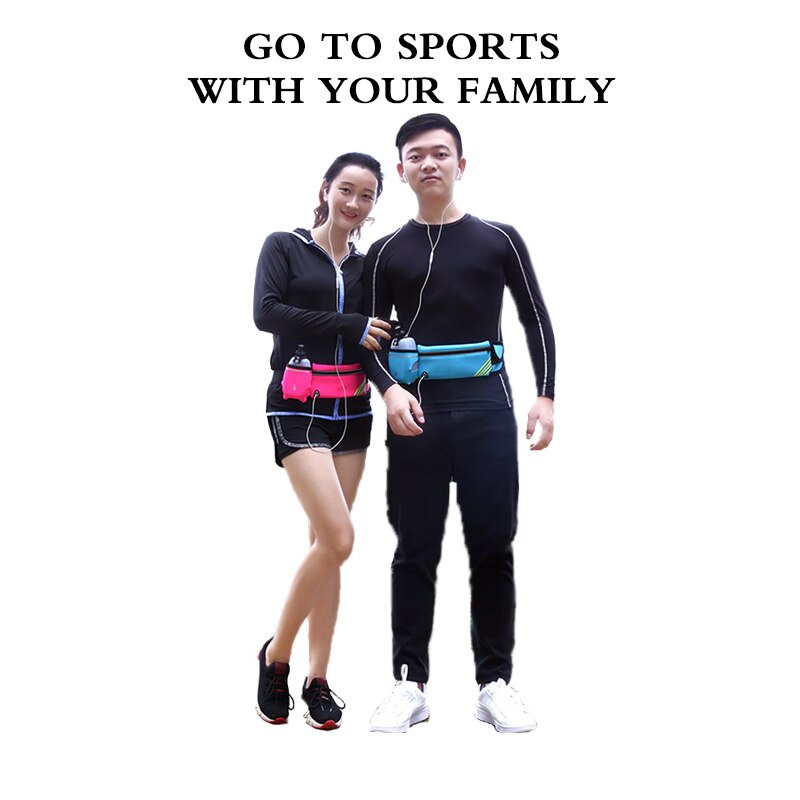 Maraton löpning midjeväskor hem fitness utomhus resor spår telefon unisex sport fanny fitness vattenflaska midjebälte paket
