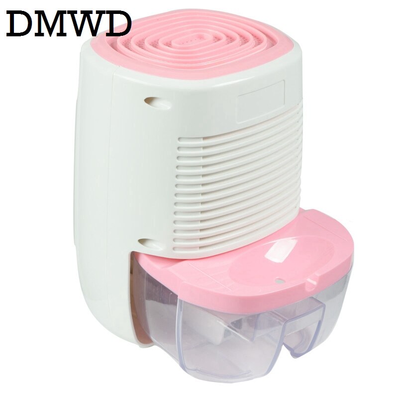 DMWD Mini Portable Semiconductor Dehumidifier Electric Air Dryer Cabinet Absorbing Machine Desiccant Moisture Absorber 800ML EU