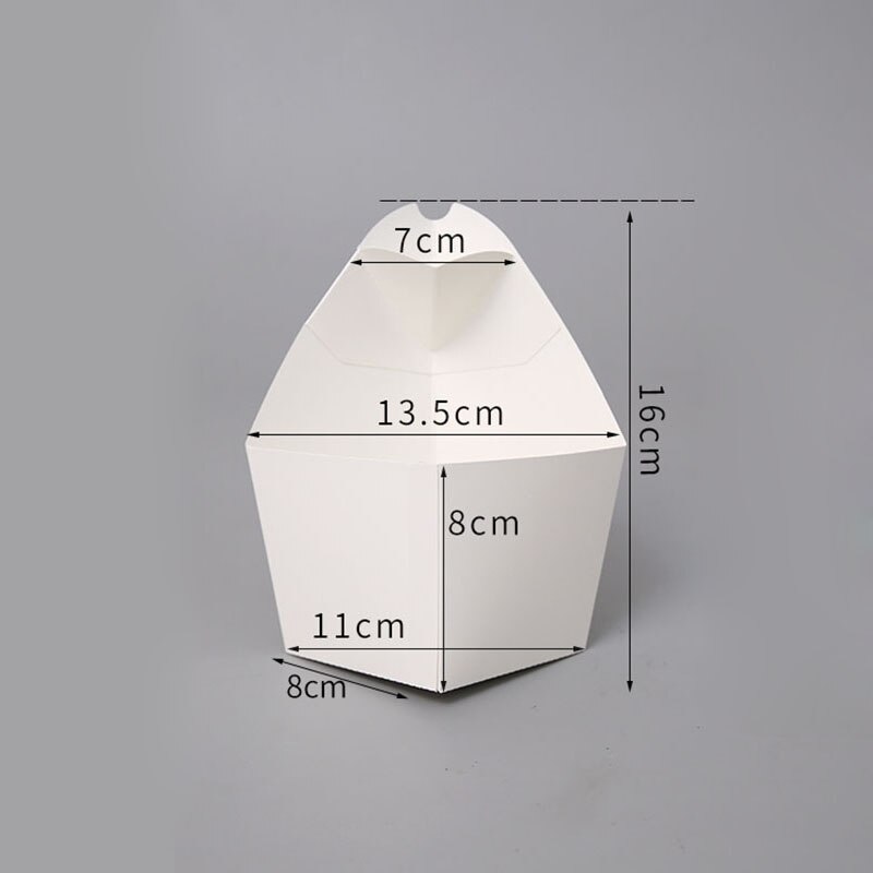 BAOII Contenitori per snack in carta kraft, 50 pezzi scatola di patatine fritte, tazze snack usa e getta, per patatine fritte, waffle alla crema, bocconcini di pollo (14 once/400 ml