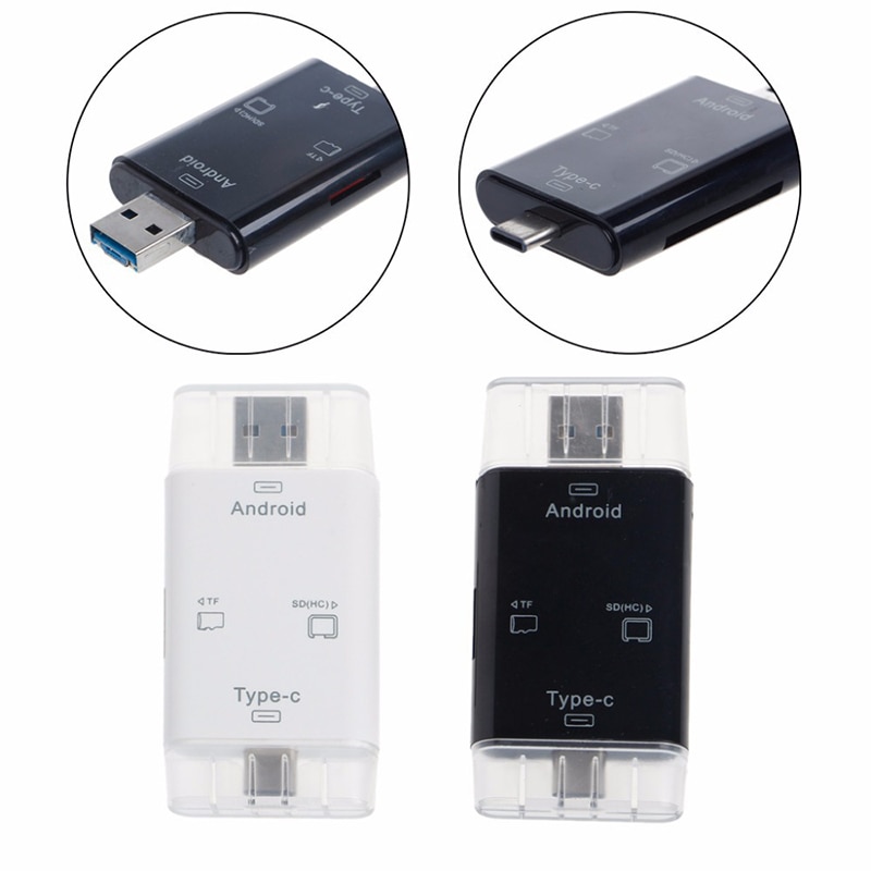 5in1 Typ C OTG USB 3.0 Kartenleser Mikro SD Adapter Für Computer Stecker TF Karte SD Speicher Karte Leser Laptop zubehör