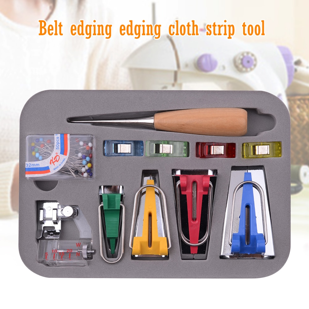 Machine Tools Binding Sew Multifunction Sewing Bias Tape Maker Set DIY Patchwork Quilting Tool Sewing Machine Set