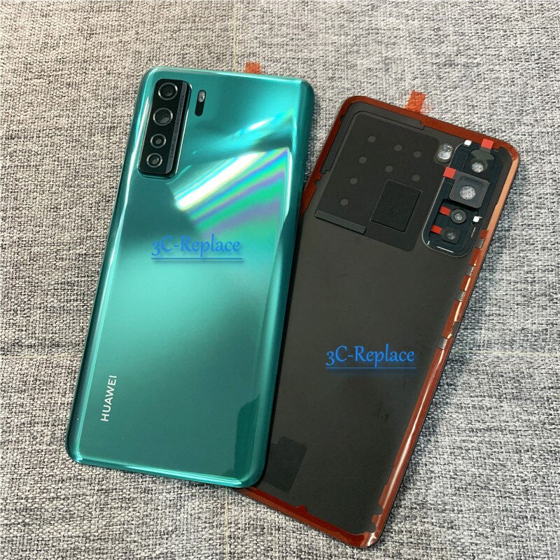 Originele 6.5 Inch Voor Hua Wei P40 Lite 5G Global CDY-NX9A CDY-N29A Back Battery Cover Deur Behuizing Case Rear glas Lens Onderdelen