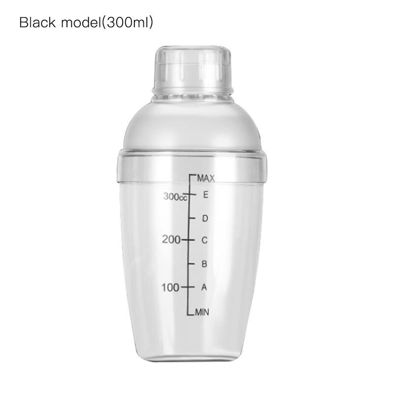 Plastic Martini Cocktail Shaker 350ml/530ml/700ml/1000ml Wine Beverage Mixer Wine Shaker Cup Drink Mixer Barware Boston Bar Tool: Dark Khaki