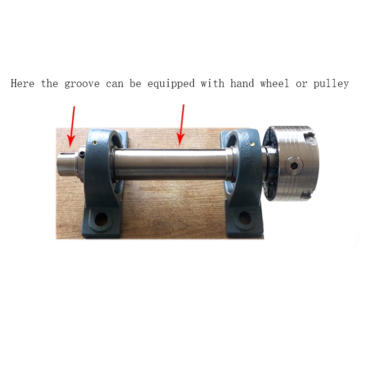 DIY Self-made Woodworking Lathe Spindle, Thread 1 1/4 Inch 8 Teeth, Special for Woodworking
