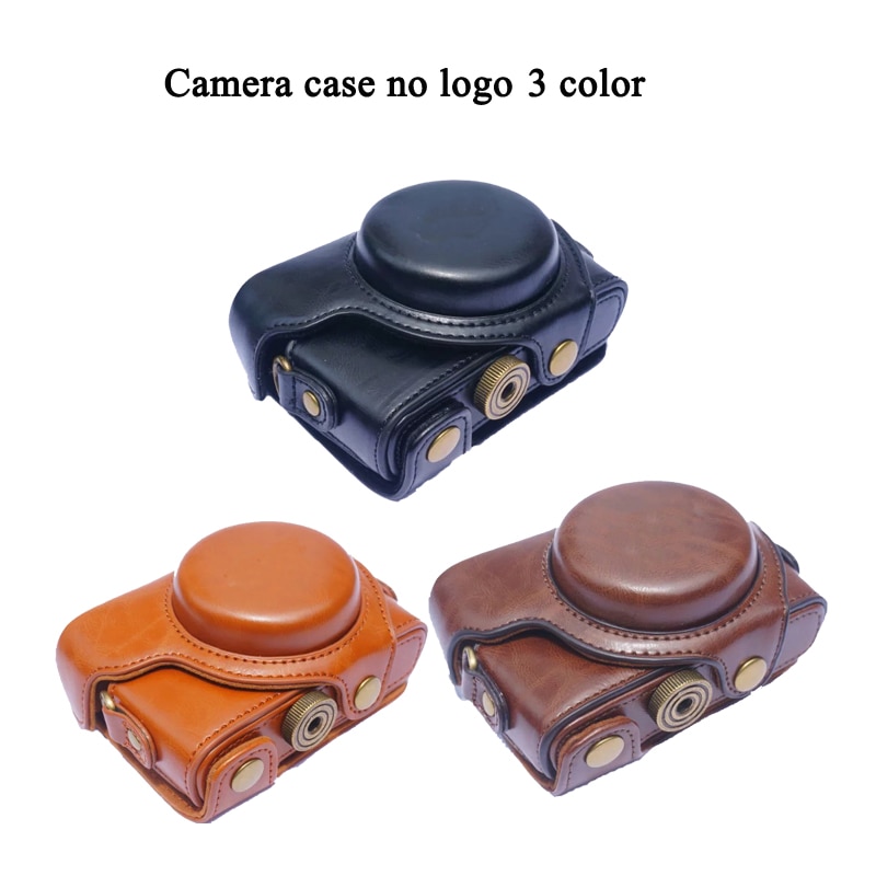 PU Lederen Camera Case Voor Sony RX100 RX100 II III RX100 IV V RX100 VI camera Bag Cover met band