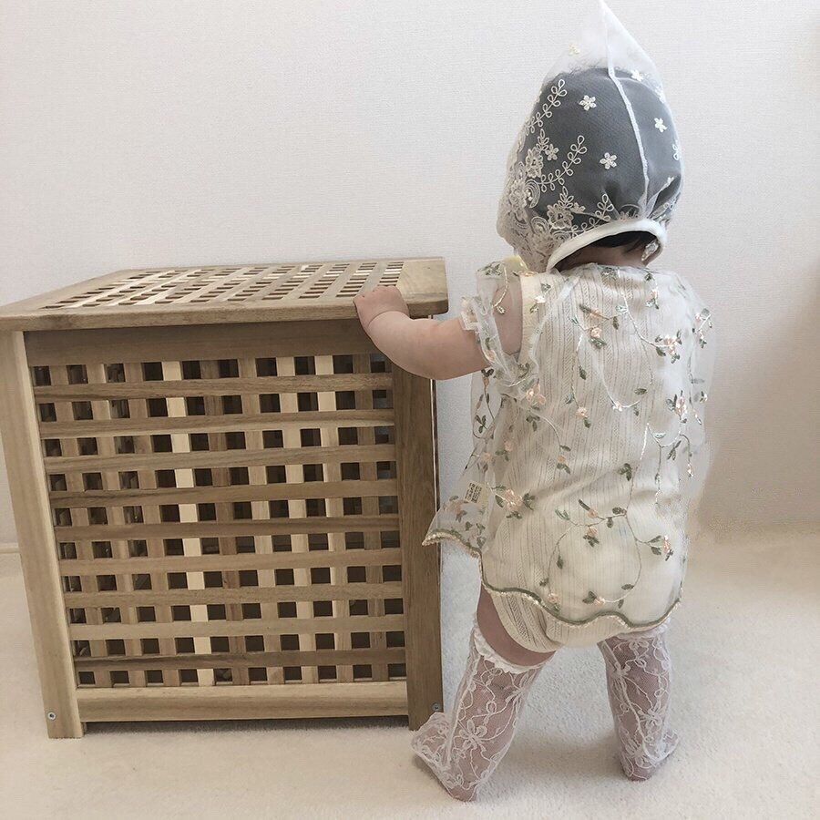 0-24m flicka kläder spets blommiga solskydd kläder tunna andas luftkonditionering barn jacka kappa soldräkt: 090 löv / 6m