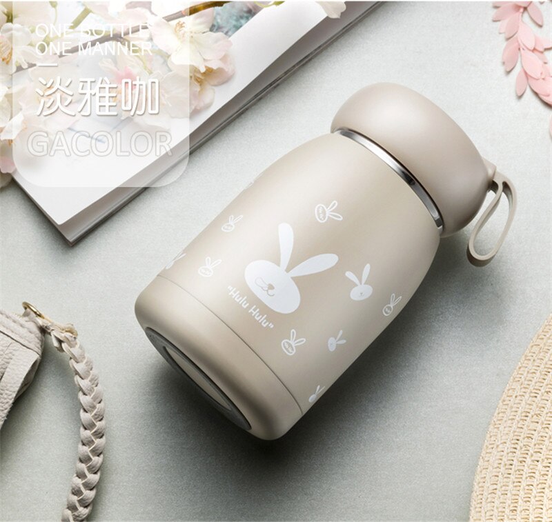 320ML de dibujos animados termo taza botella de los niños de acero inoxidable frasco de termo al vacío taza de café té de Thermocup: coffee