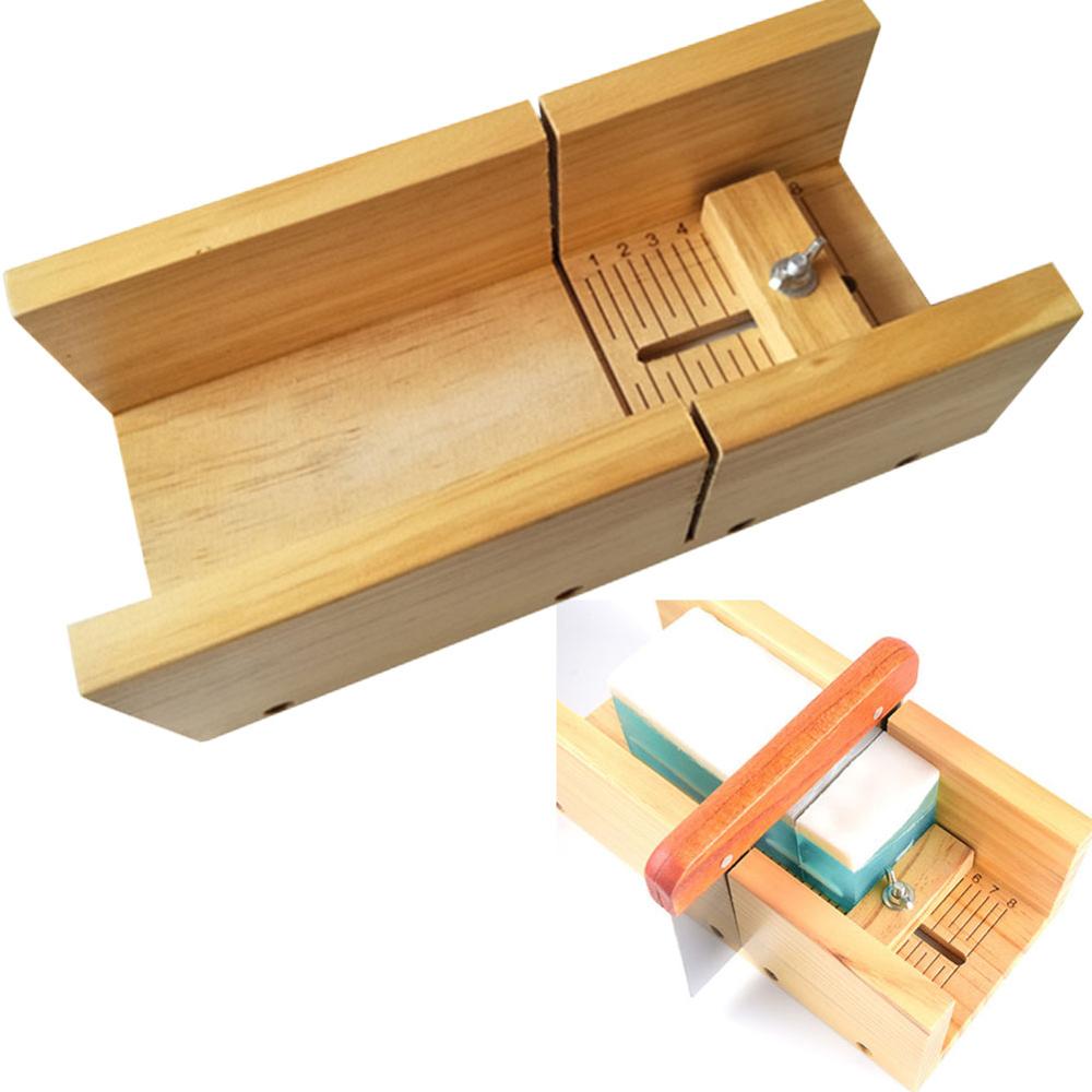 Accurate Soap Cutter Loaf Adjustable Candle Making Beveler With Scale Tools Planer Multifunctional Wooden Box Handmade DIY Tools