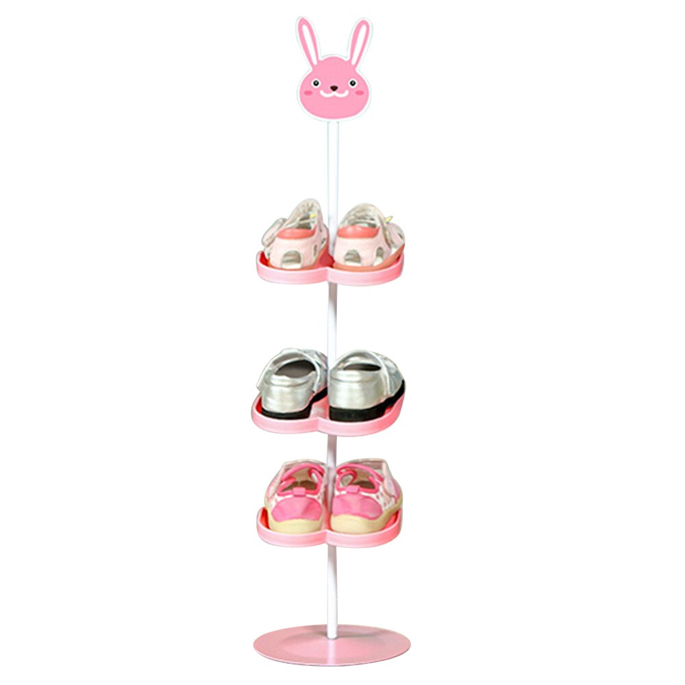 Zapatero de 67cm con de Animal de dibujos animados para niños, soporte de organizador de zapatos, capacidad de almacenamiento, muebles para el hogar: A2