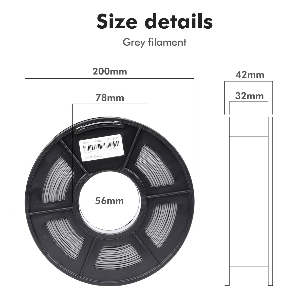 Pla 3D Gloeidraad 1.75Mm 1Kg Met Spool Plastic Pla Filament Voor 3D Printer Kinderen Scribble Milieuvriendelijk Printen Materiaal