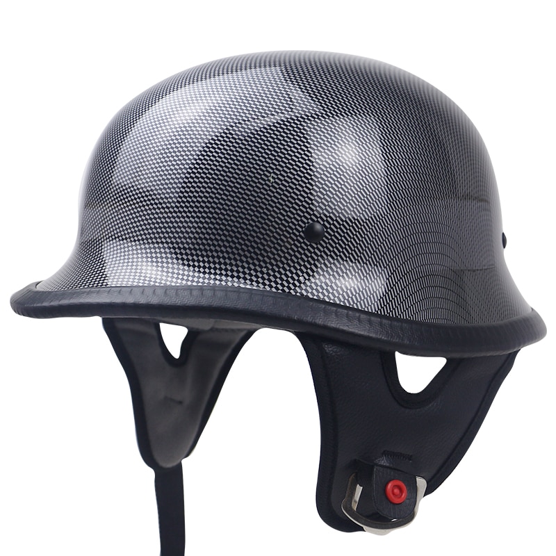 Duitse helm M35 half gezicht motorhelm DOT Goedgekeurd chopper fiets helm volwassenen licht gewicht geen mushroon profiel
