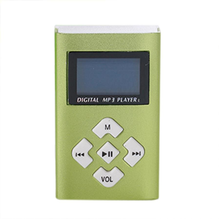 Overmal Slick Stylish USB Mini MP3 Player LCD Screen Support 8GB Lithium Battery Touch Tone Flash Memory < 10 Hours: Red