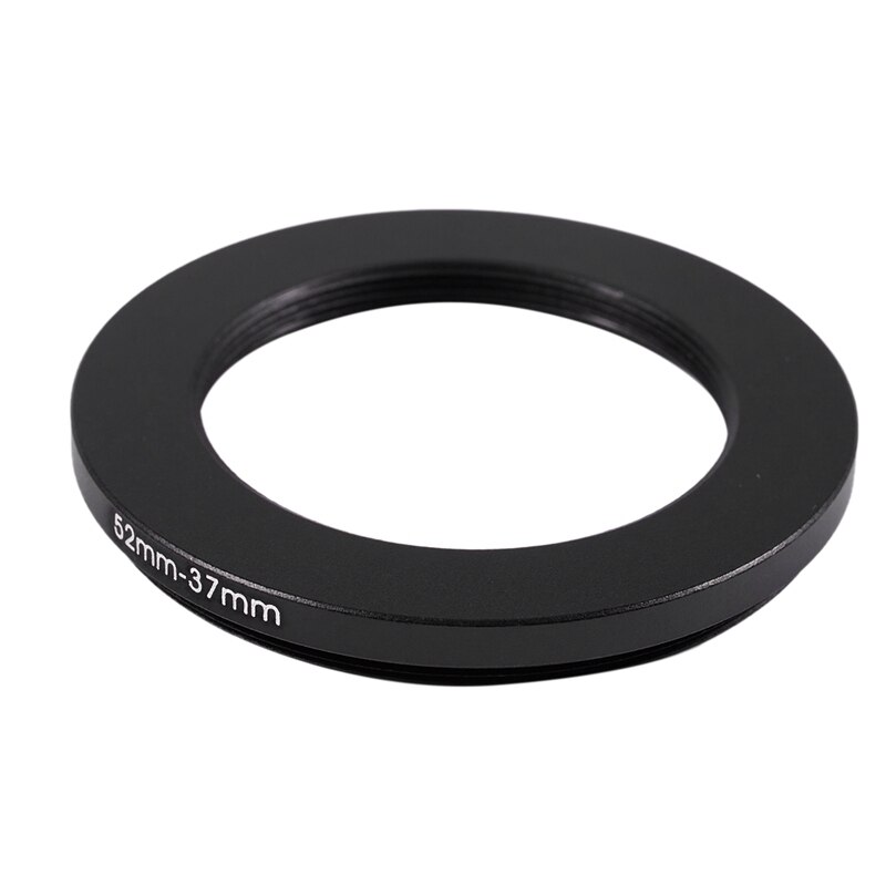 52mm-37mm 52mm a 37mm preto step down anel adaptador para câmera