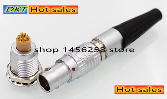 1 paar 2/3/4/5/6/7/9 broches push-pull M9 rund Luftfahrt Stecker Kabel Stecker Kompatibel LEMO 0B FGG EI Serie