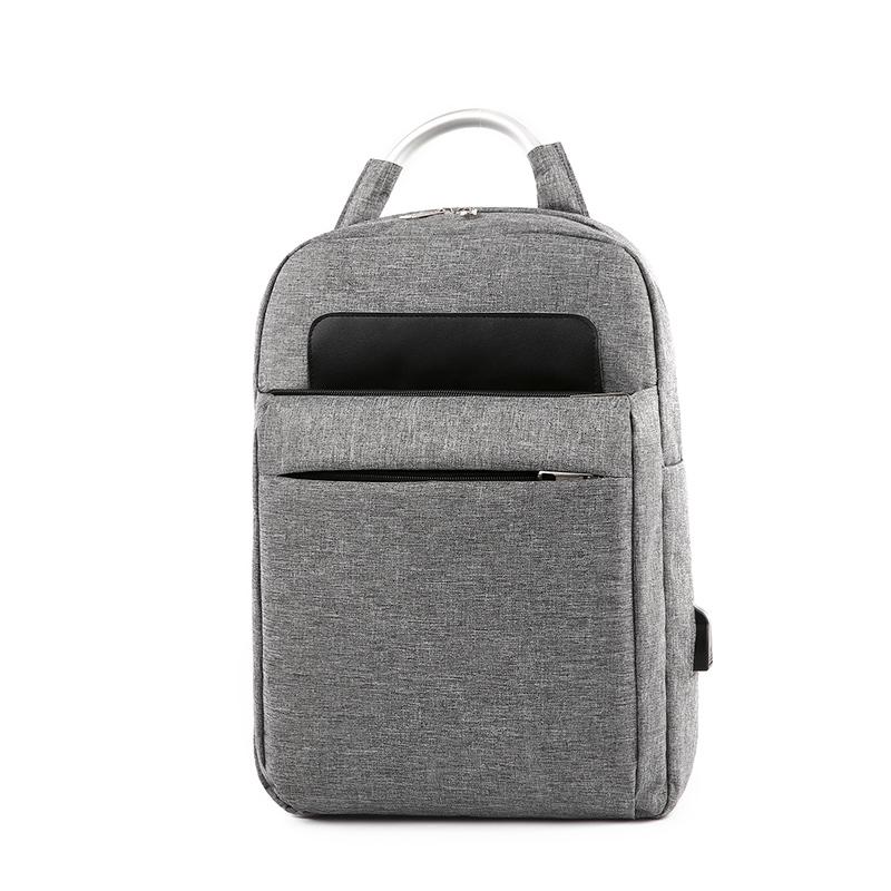 Backpack Men School Backpack Outdoor MultiFunction Shoulder Bag Computer Male Business Travel Bagpack School Bags: Gray