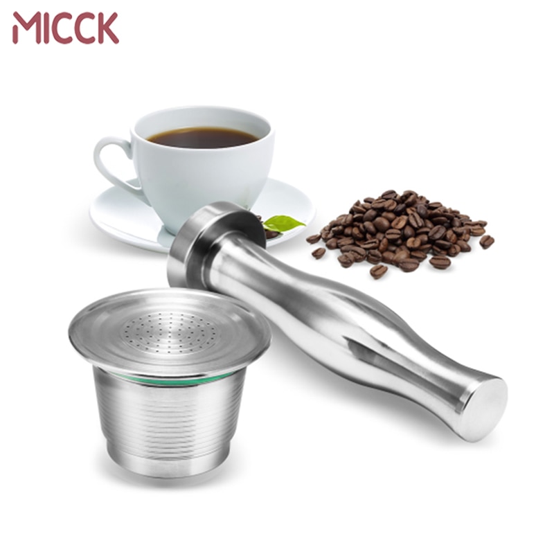 MICCK Rvs Nespresso Koffie Sabotage Hervulbare Herbruikbare Capsule Cup Food Grade Koffie Pod Voor Nespresso Machine
